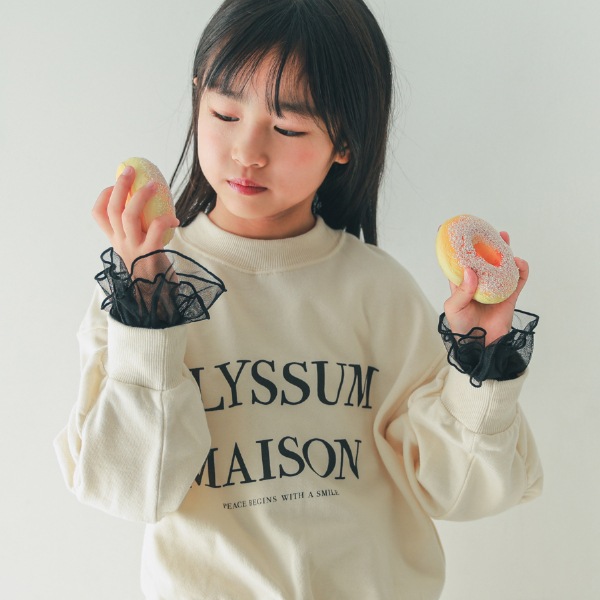 【25FW】チュール付けフリル / ブラック