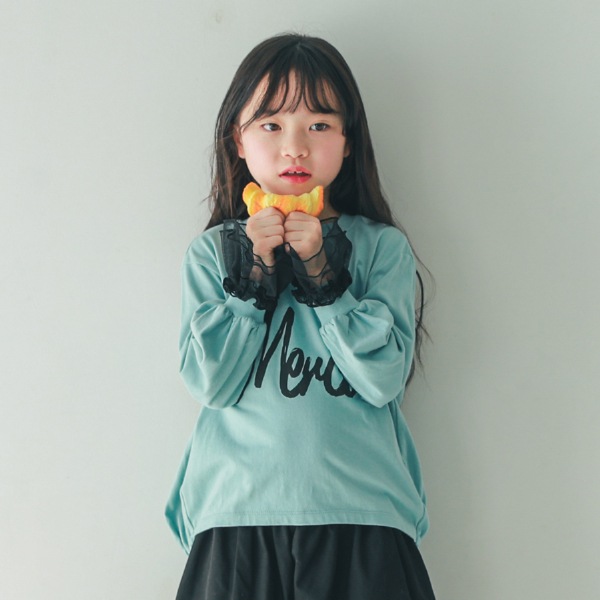 【25FW】チュール付けフリル / ブラック