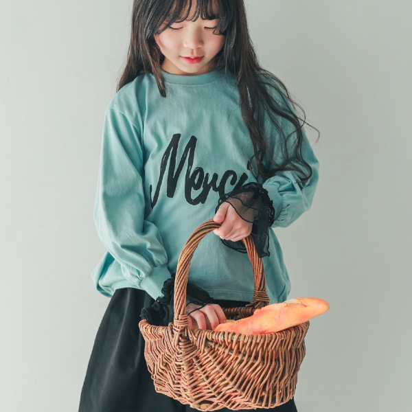 【25FW】チュール付けフリル / ブラック