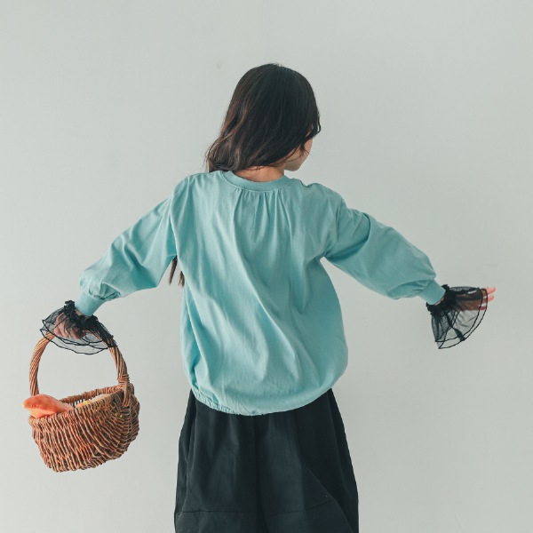 【25FW】チュール付けフリル / ブラック