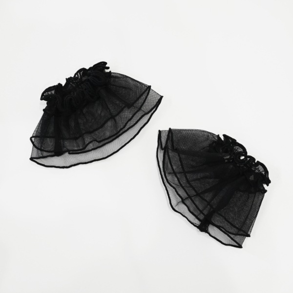 【25FW】チュール付けフリル / ブラック