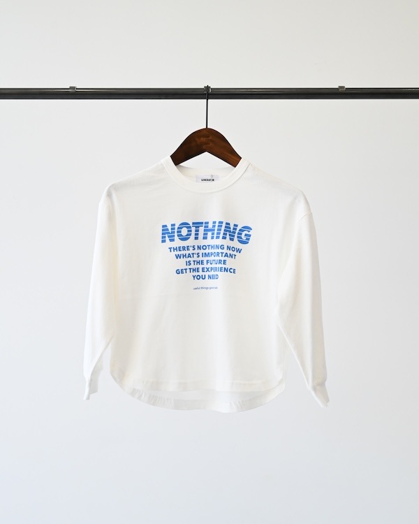 【ジェネレーター】NOTHING L/S Tシャツ / ホワイト