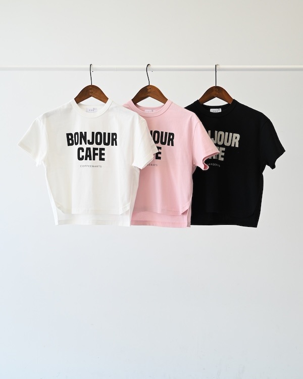 【フォブ】BONJOUR Tシャツ / ピンク