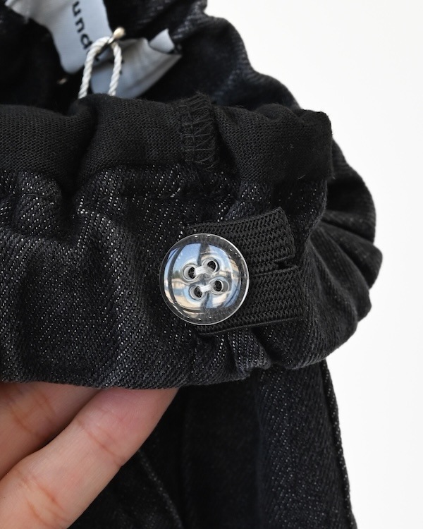 【アンディニー】デニムショートスカート / ブラック