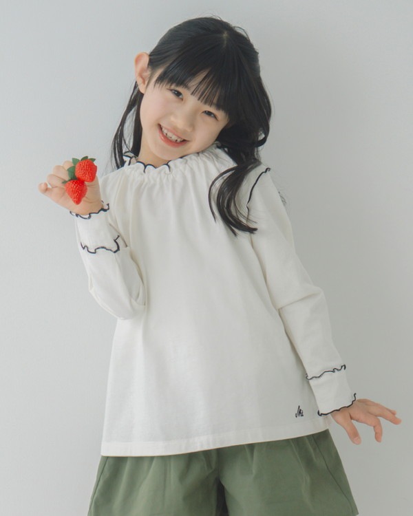 【エヌエイチテー】メロー ロングTシャツ / オフホワイト