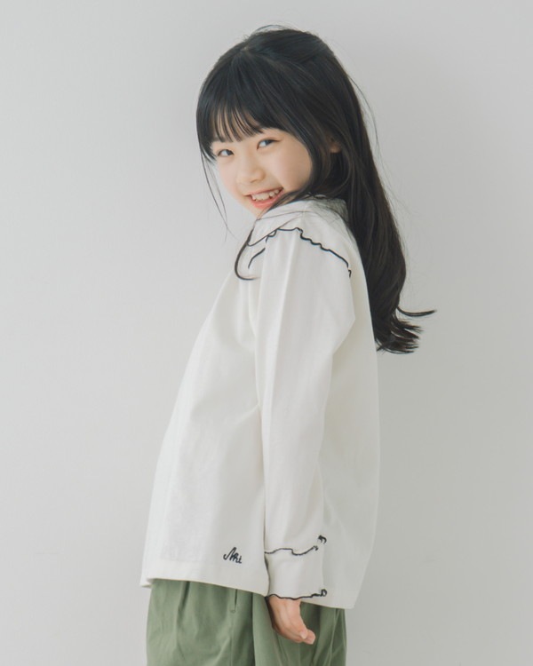 【エヌエイチテー】メロー ロングTシャツ / オフホワイト