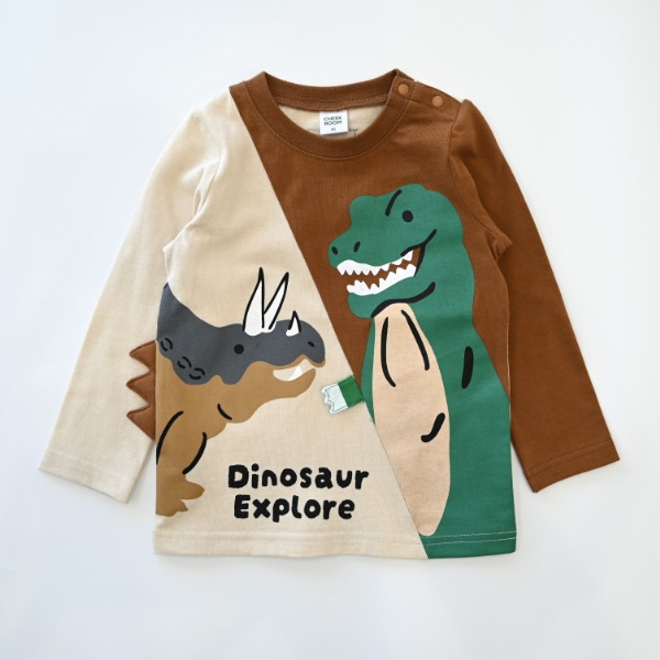 【25FW】恐竜 ロングＴシャツ / アイボリー