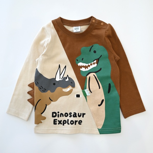 【25FW】恐竜 ロングＴシャツ / アイボリー