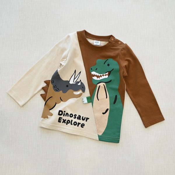 【25FW】恐竜 ロングＴシャツ / アイボリー