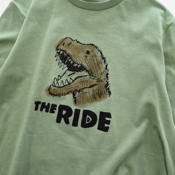 【25FW】恐竜なりきり ロングＴシャツ / オリーブ