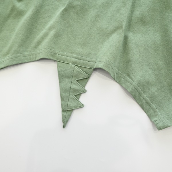 【25FW】恐竜なりきり ロングＴシャツ / オリーブ