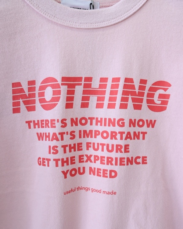 【ジェネレーター】NOTHING L/S Tシャツ / ピンク