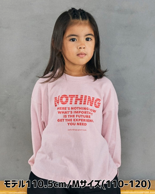 【ジェネレーター】NOTHING L/S Tシャツ / ピンク