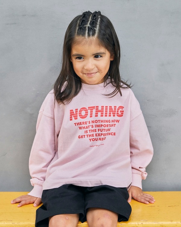 【ジェネレーター】NOTHING L/S Tシャツ / ピンク