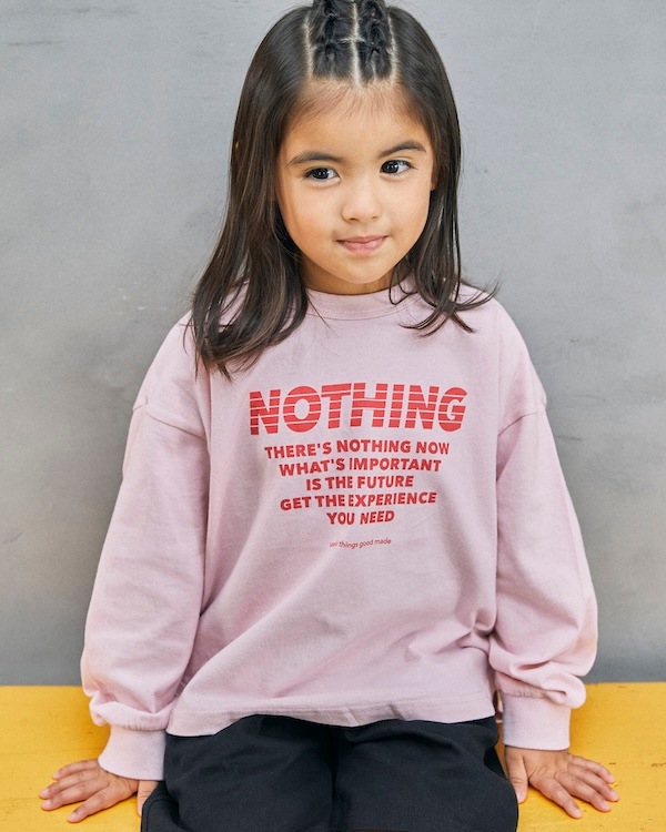 【ジェネレーター】NOTHING L/S Tシャツ / ピンク
