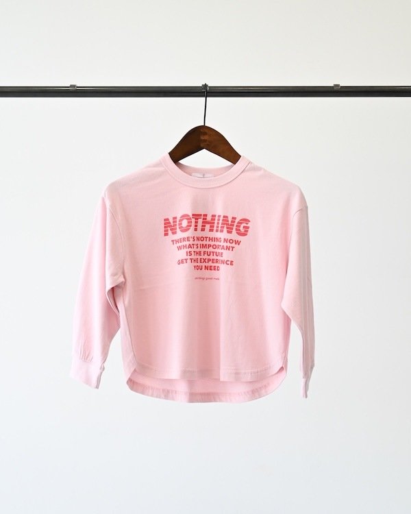 【ジェネレーター】NOTHING L/S Tシャツ / ピンク