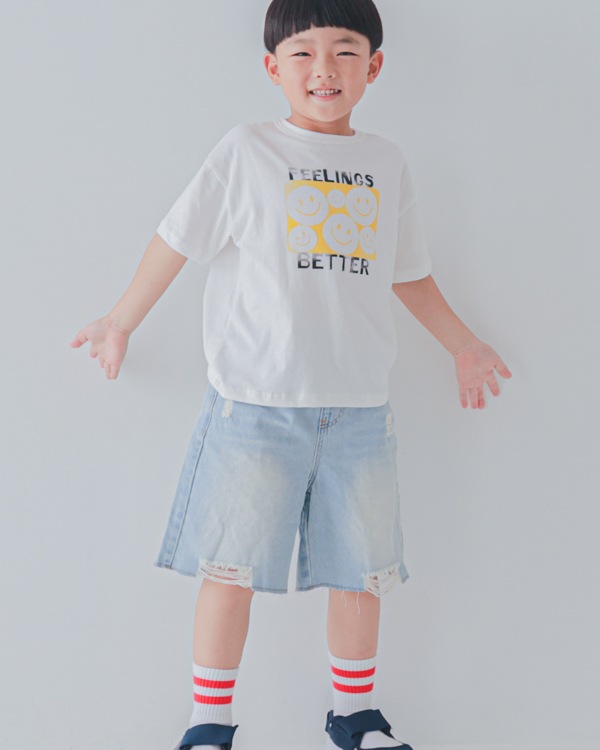 【セカンド】SMILE Tシャツ / オフホワイト
