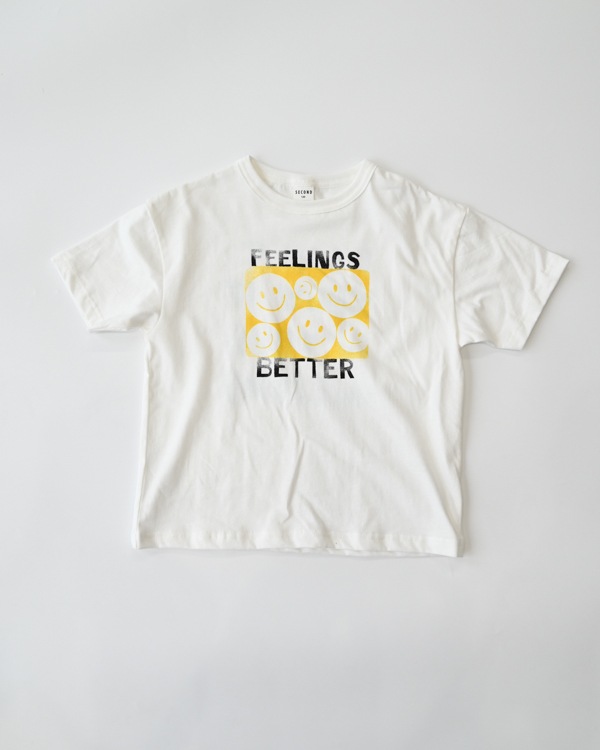 【セカンド】SMILE Tシャツ / オフホワイト