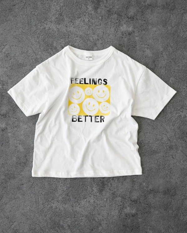 【セカンド】SMILE Tシャツ / オフホワイト
