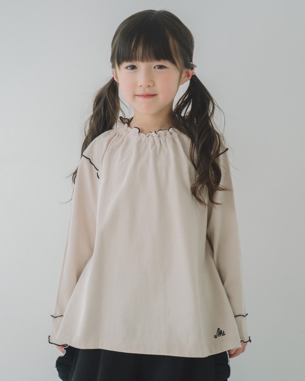 【エヌエイチテー】メロー ロングTシャツ / アイボリー