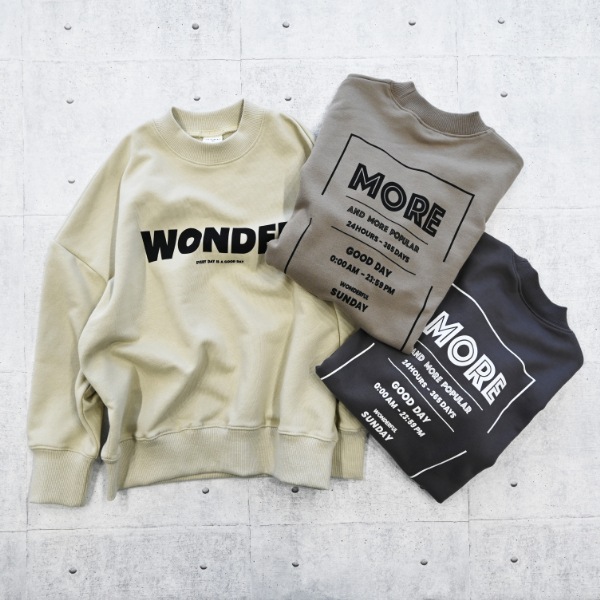 【25FW】WONDER トレーナー / サンド