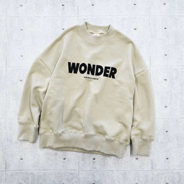 【25FW】WONDER トレーナー / サンド