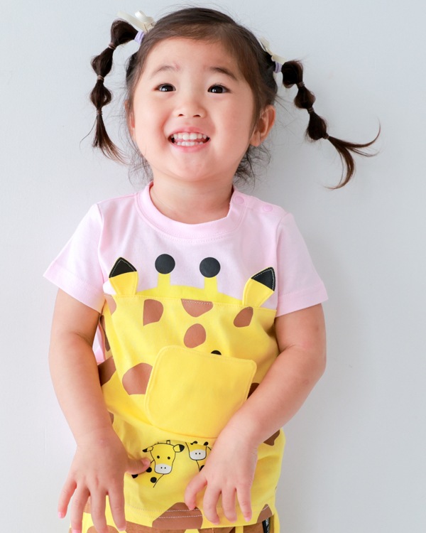 【26SS】きりん Tシャツ / ピンク