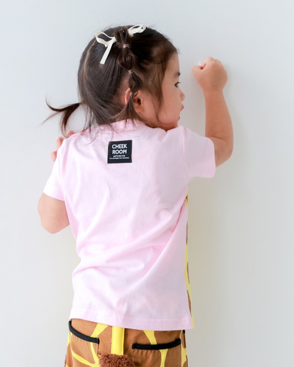 【26SS】きりん Tシャツ / ピンク