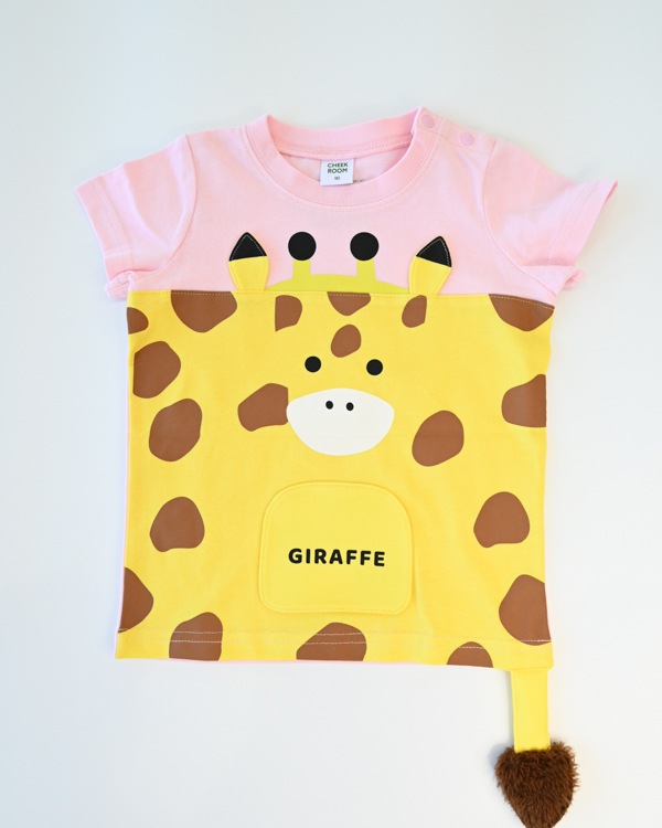 【26SS】きりん Tシャツ / ピンク