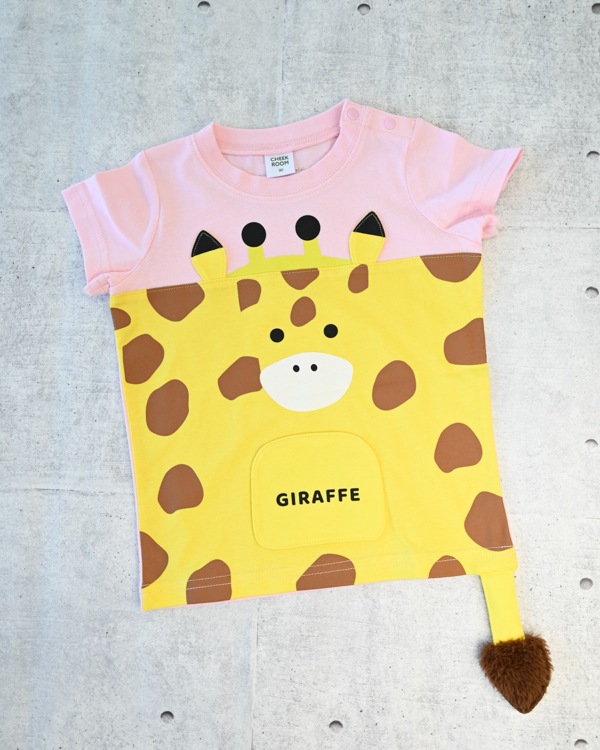 【26SS】きりん Tシャツ / ピンク