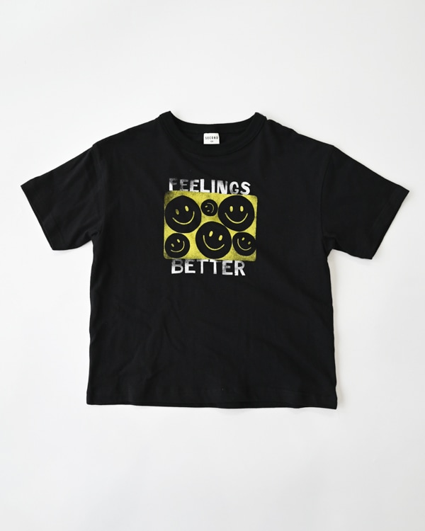【セカンド】SMILE Tシャツ / ブラック