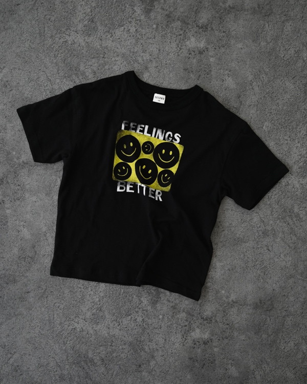 【セカンド】SMILE Tシャツ / ブラック