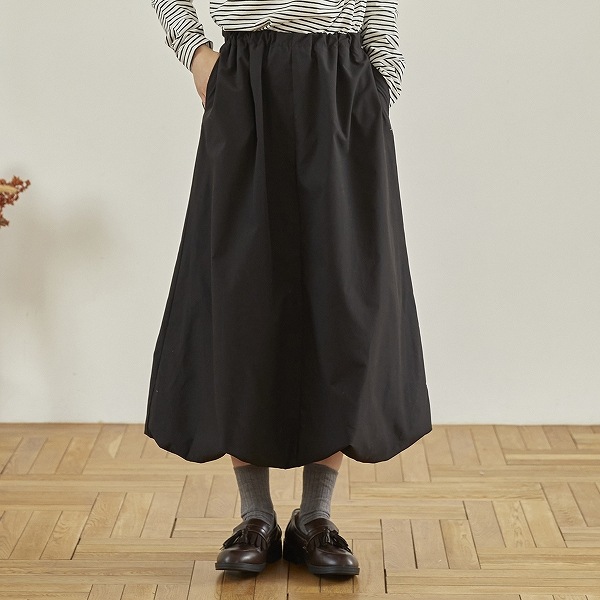 【25FW】バルーンスカート / ブラック