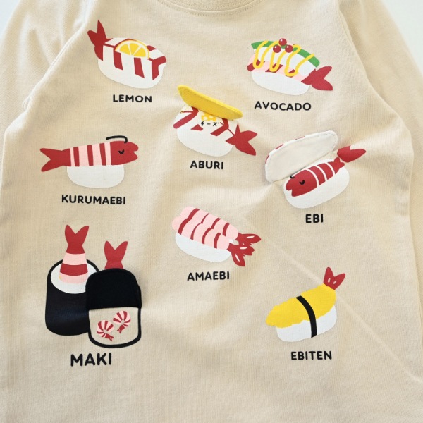 【25FW】えび祭り ロングＴシャツ / アイボリー