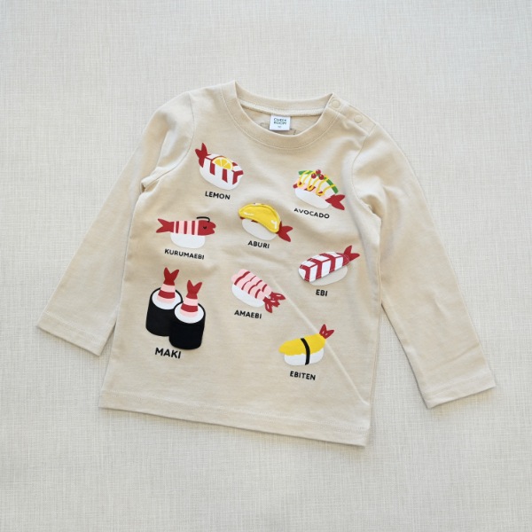 【25FW】えび祭り ロングＴシャツ / アイボリー