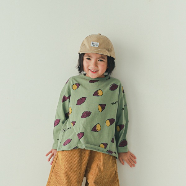 【25FW】やきいも ロングＴシャツ / オリーブ