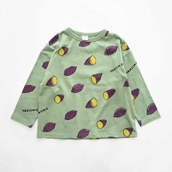 【25FW】やきいも ロングＴシャツ / オリーブ
