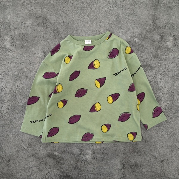 【25FW】やきいも ロングＴシャツ / オリーブ