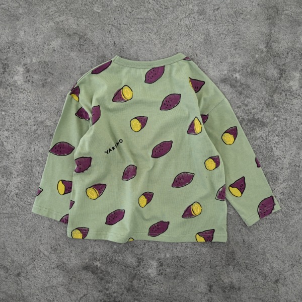 【25FW】やきいも ロングＴシャツ / オリーブ