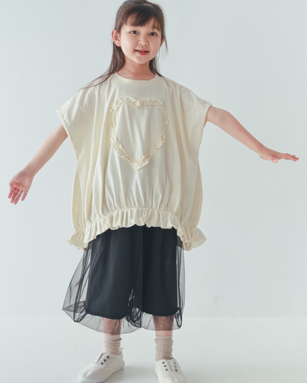 【26PS】ハートバルーンＴシャツ / アイボリー