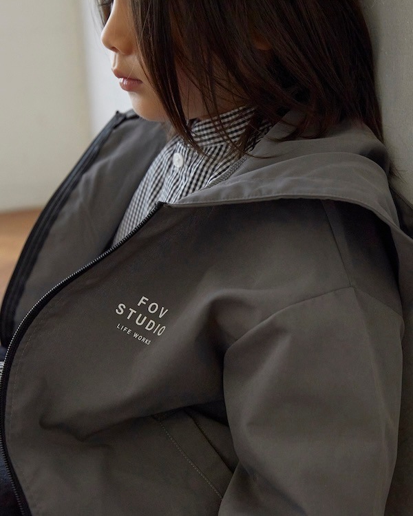 【26PS】フードジャケット / チャコールグレー