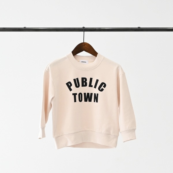 【25FW】PUBLIC トレーナー / アイボリー