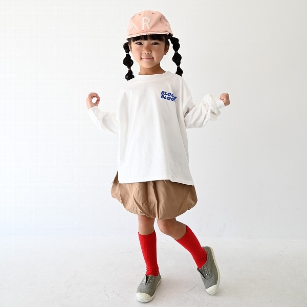 【25FW】FLOWERS L/S Tシャツ / ホワイト