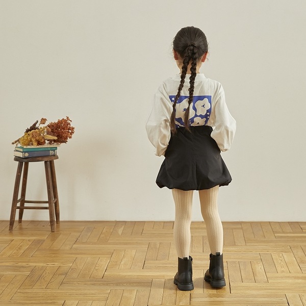 【25FW】FLOWERS L/S Tシャツ / ホワイト