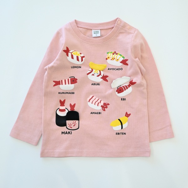 【25FW】えび祭り ロングＴシャツ / ピンク