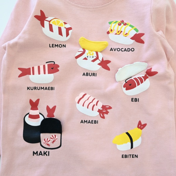 【25FW】えび祭り ロングＴシャツ / ピンク