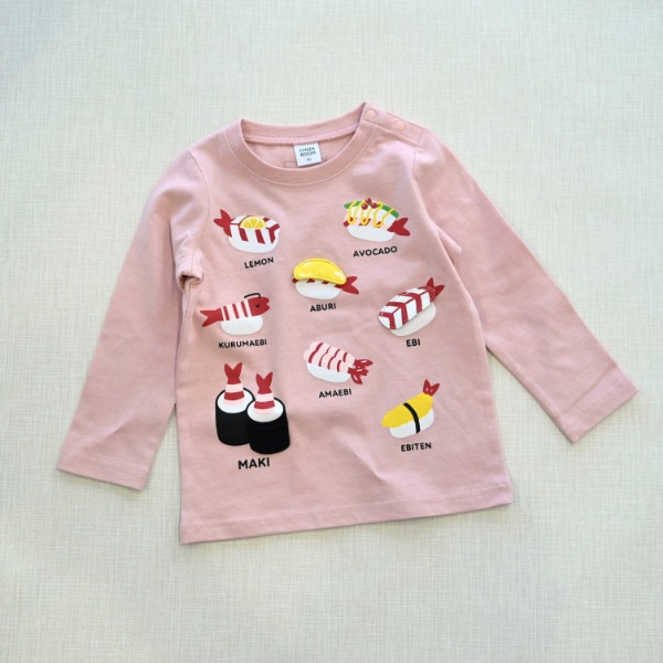 【25FW】えび祭り ロングＴシャツ / ピンク