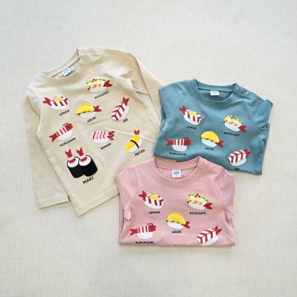 【25FW】えび祭り ロングＴシャツ / ピンク