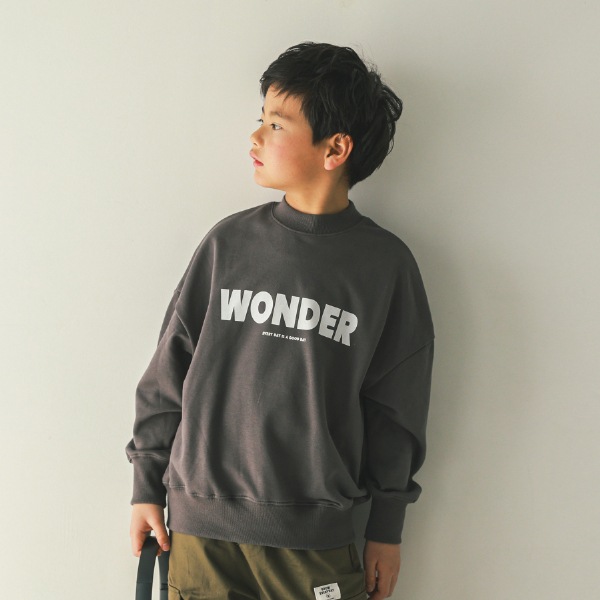 【25FW】WONDER トレーナー / チャコールグレー