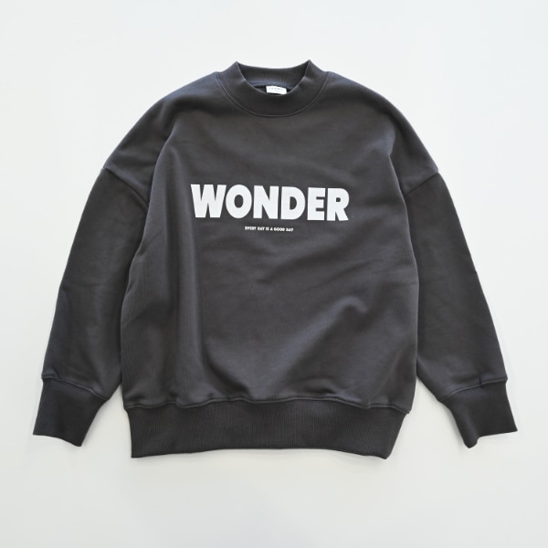 【25FW】WONDER トレーナー / チャコールグレー